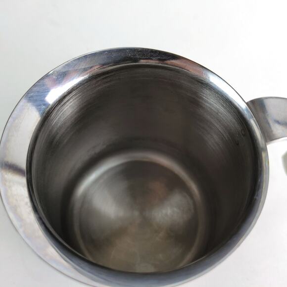 Krups 18-8 Stainless Steel 12oz Syrup Frothing Pitcher Creamer Italian Style - Picture 7 of 8